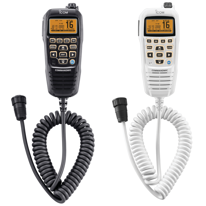 Icom HM195SW 42 EXP CommandMic IV w/Yellow BlackLit LCD Super White