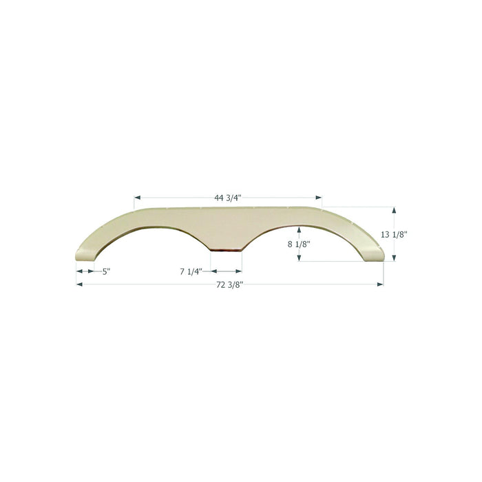 Icon 1637 Tandem Keystone FS774 RV Fender Skirts