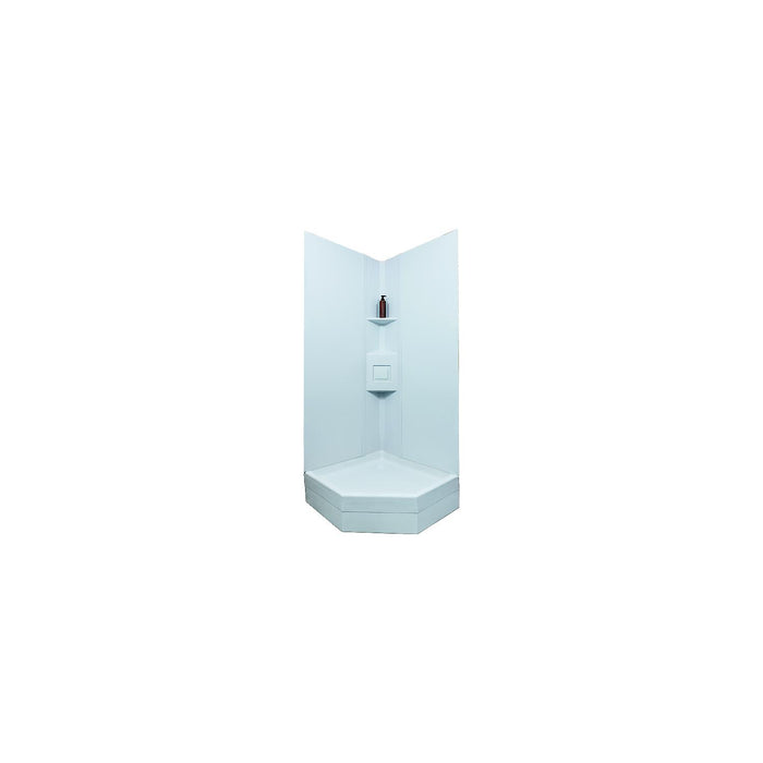 Icon 15246 Neo Angle Shower Surround, 90 Degree Corner