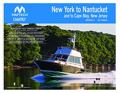 Maptech Chartkit Reserve de Nueva York a Nantucket y Cape May, Nueva Jersey