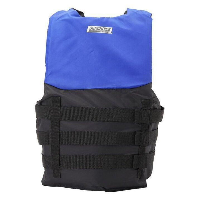 Seachoice 85343 Ski Vest 4 Belt Blue, S/M