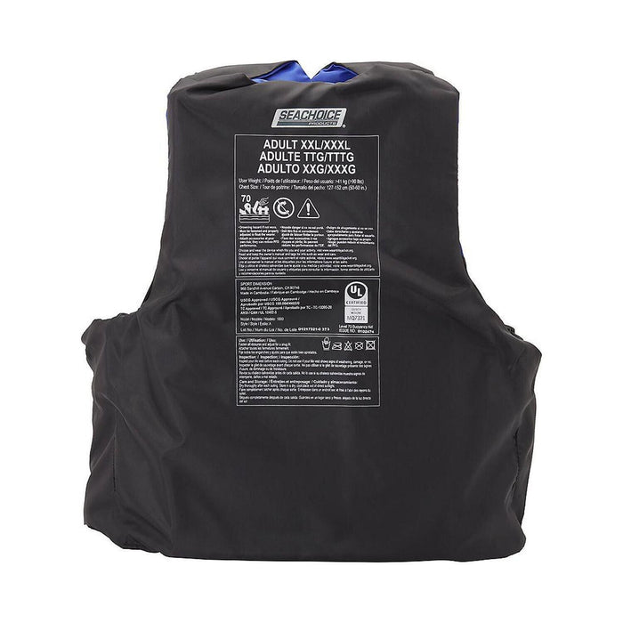Seachoice 85363 Ski Vest 4 Belt Blue, 2XL/3XL