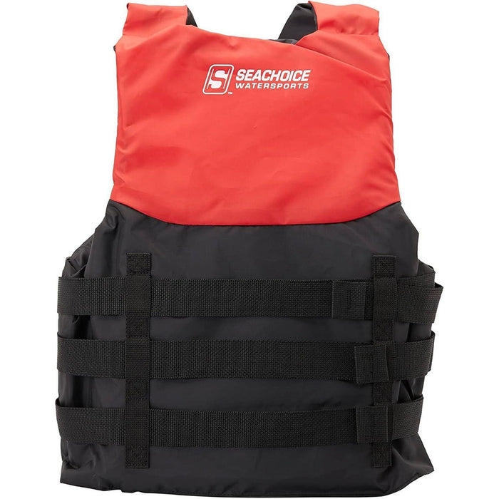 Seachoice 85383 Ski Vest 4 Belt Red, S/M