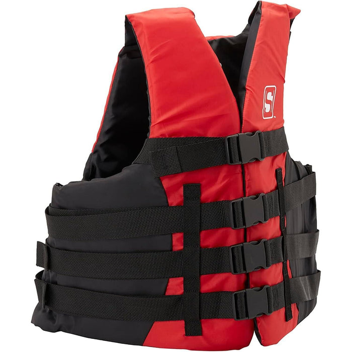 Seachoice 85403 Ski Vest 4 Belt Red, 2XL/3XL