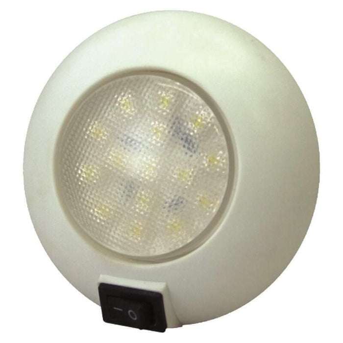 TH Marine LED-51829-DP T-H Marine LED Surface Mount Dome Light With Switch 4"
