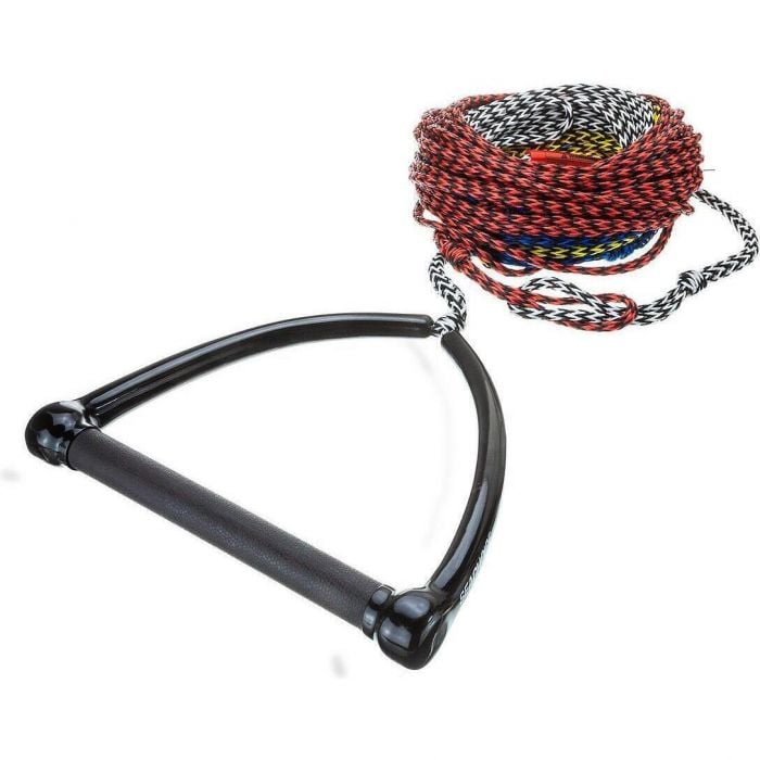 Seachoice 86734 4-Section Water Ski Rope, 75', 12" Handle with Rubber Grip