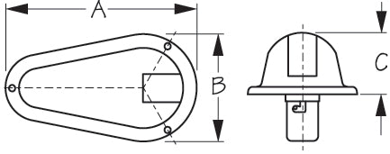 Sea-Dog Stainless Steel Side Lights - 400170-1