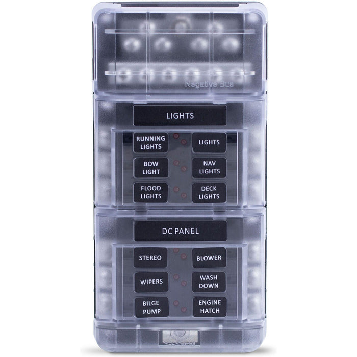 Sierra FS40840 408 Series Fuse Block W/bus Bar & Cover, 12-Gang