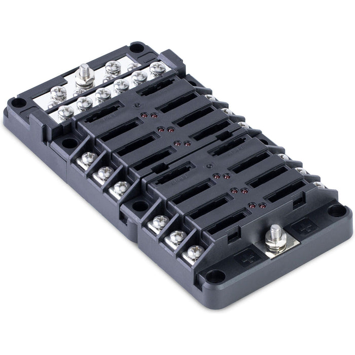 Sierra FS40840 408 Series Fuse Block W/bus Bar & Cover, 12-Gang