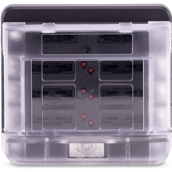 Sierra FS40800 408 Series Fuse Block W/Cover, 6-Gang