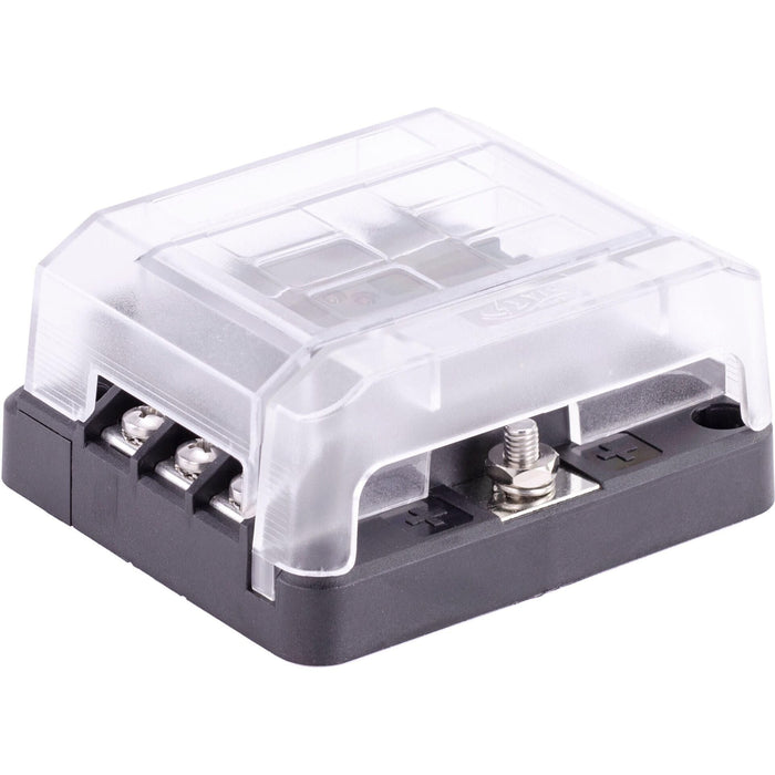 Sierra FS40800 408 Series Fuse Block W/Cover, 6-Gang