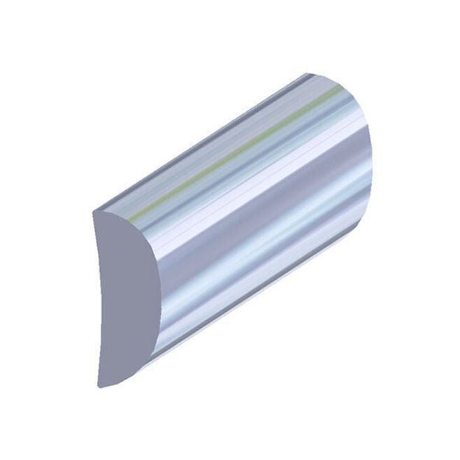 Taco Metals A51-0102TAL12D Taco Half Oval Alum 1/2 12' L