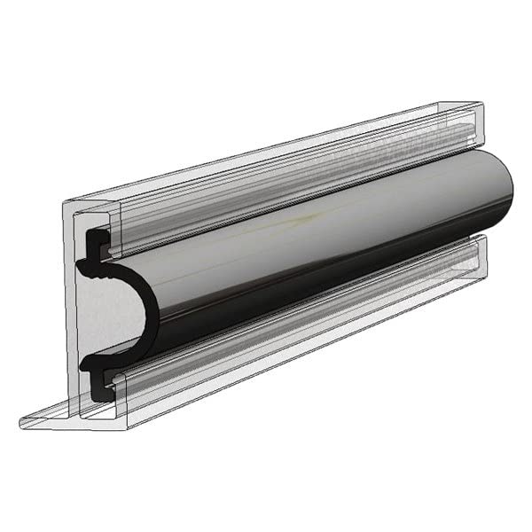 Taco Metals V12-0334BKA50-1 Taco Flexible Vinyl Insert, 50' Black