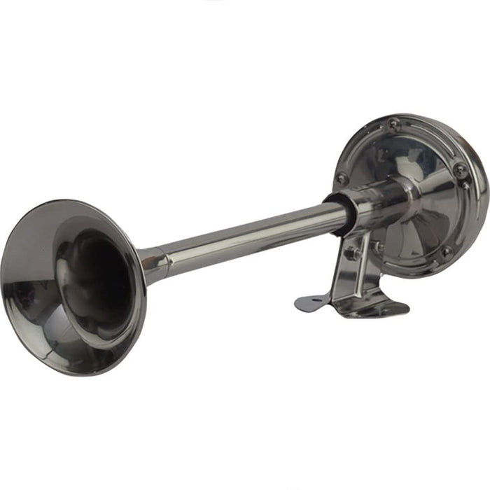 Sea Dog 431610-1 SeaDog Compact 3.5 Amp 110 DB 12V Single 14" Trumpet Horn, Stamped 304 Stainless