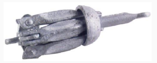 Seachoice 41010 Galvanized Folding Anchor 5.5 Lbs - Grapler