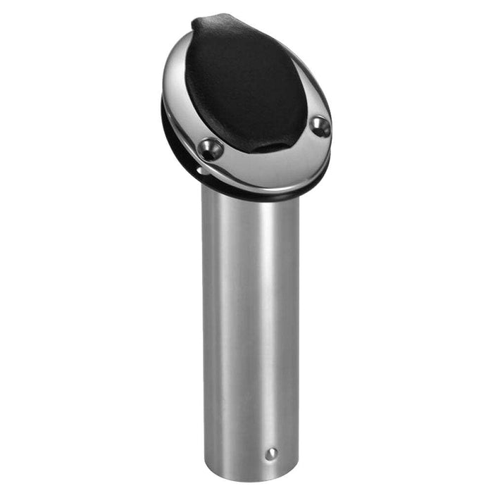 Attwood 66470-7 Rod Holder Flush Mount SS 30 Degree Black Closed End