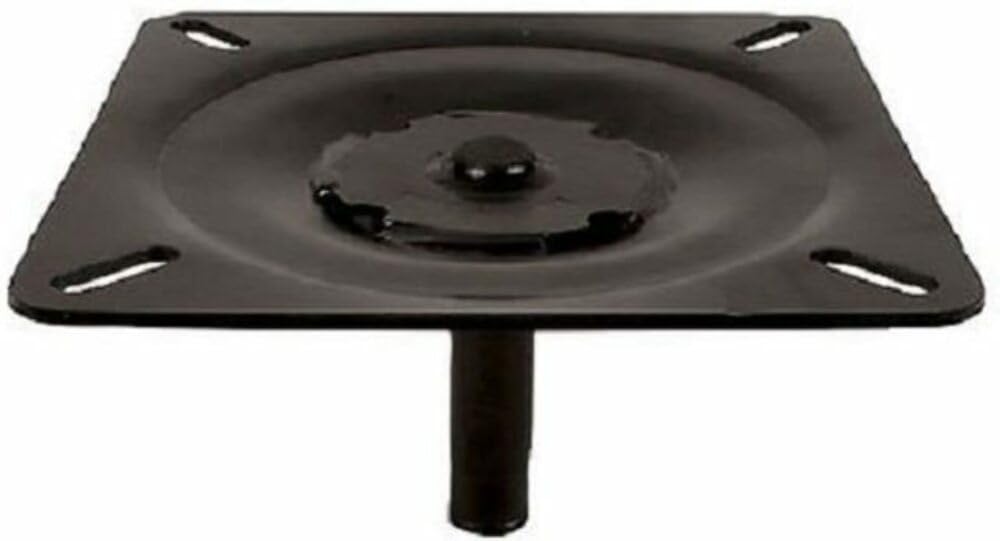 Attwood 1002-S Lock'N-Pin 3/4" Pin Seat Mount Black E-Coated w/o Spring