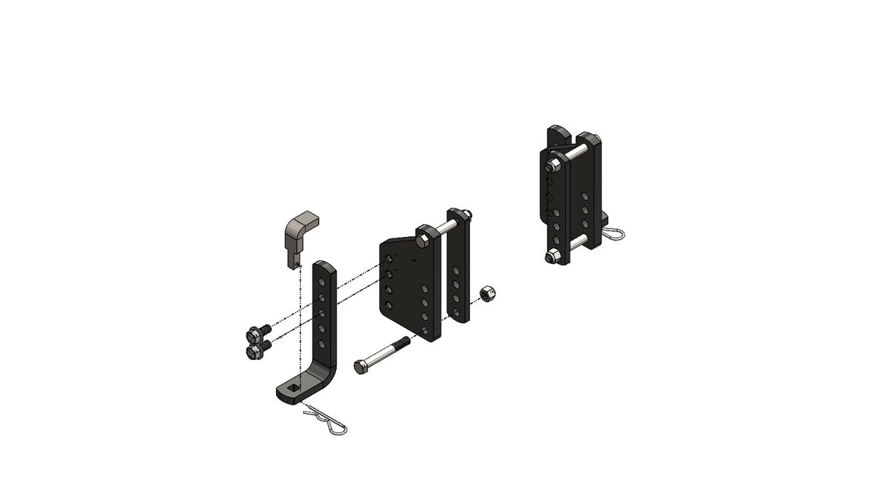 Blue Ox BXW4074 Trackpro L-Bracket with Mount Kit, 1 pr.