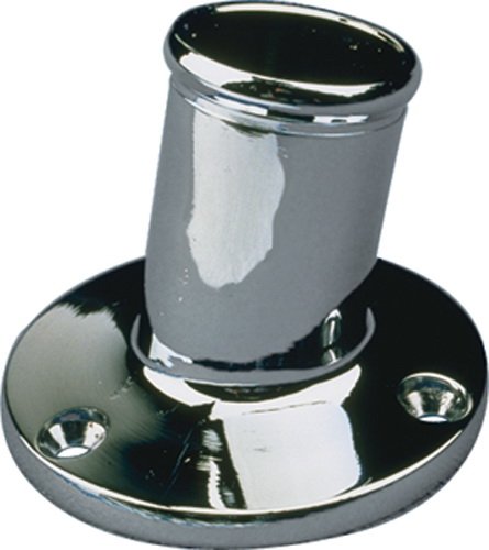 Sea Dog 492212-1 Flagpole Socket, 1" Chrome Brass