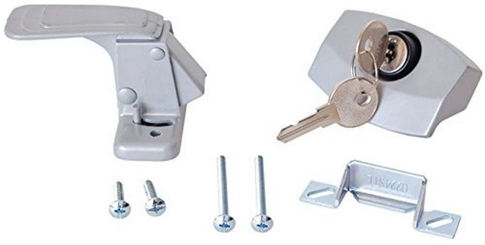 RV Designer E311 White Locking RV Camper Door Latch