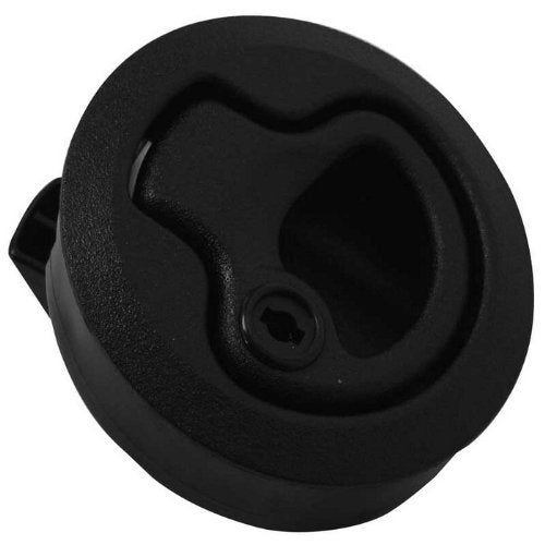King 29203 Teak Isle Flush Slam Latch, Locking, Black