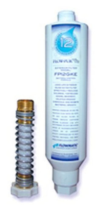 Flow-Pur FP12GKE RV Inline Exterior Water Filter with Garden Hose Fittings
