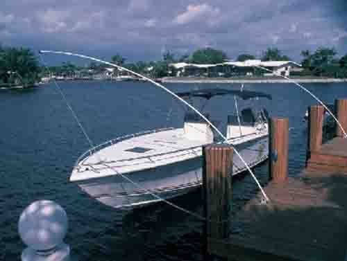 Taylor Made PMW.1600 Premium Mooring Whips w/Rocker Arm, Sold in Pairs, For Boats Up to 34'-46'