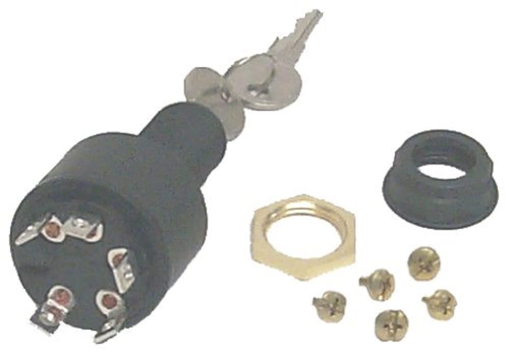 Sierra MP39100 Magneto 3 Position 11/8" Polyester 5 Screw Terminal 12V 15 Amp, Ignition Starter Switch