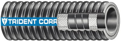 Trident Marine 252-2124 Trident Flex Corrugated Hardwall Exhaust Hose, 2-1/2" x 12.5'
