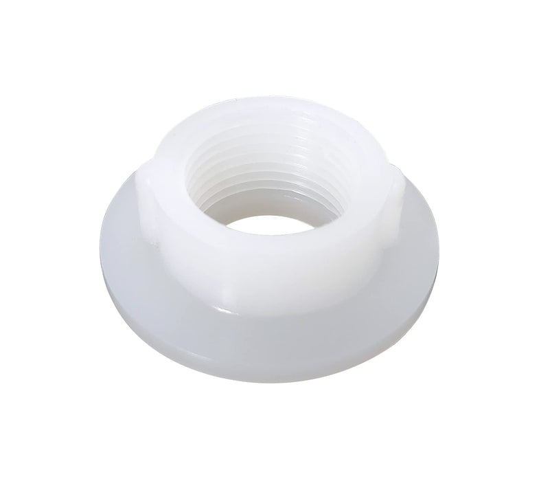 Icon 14171 Fresh Water Tank Raised Threaded Spin Weld Fitting, 3/4" White