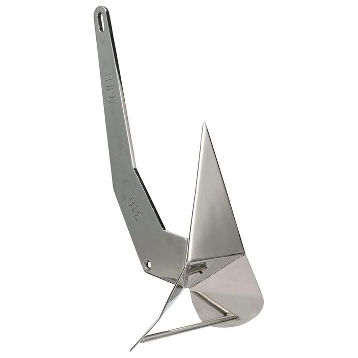 Seachoice 43840 Stainless Steel Plow Anchor, 14 lbs.