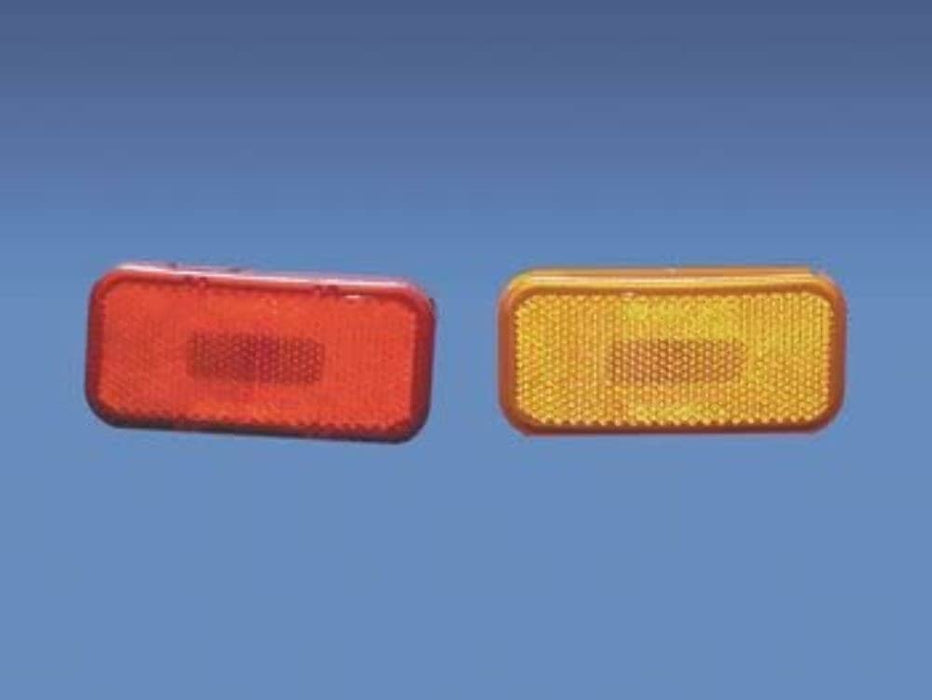 Fasteners CMD-003-58 Clearance Light, Modern 12V, Red Lens (K-59), Size: 3-7/8" x 1-7/8" x 1-3/4"