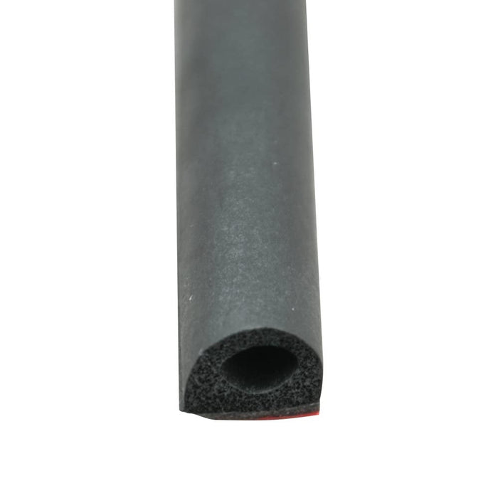 AP Products 018-318 D Slide Out, Window & Door Seal w/Tape, 3/4" x 1/2" x 50', Black w/White Tape