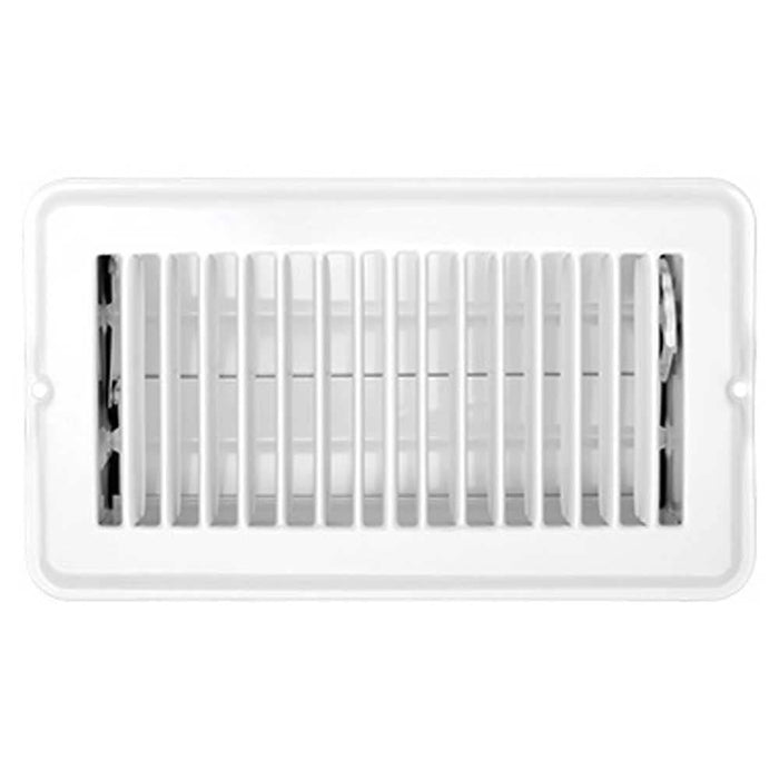 RV Designer H873 Metal Floor Register, Dampered, White