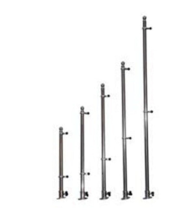 Taylor Made Products 915 Taylor 3/4" Diameter Aluminum Flag Pole w/ Charlevoix, Flag Clips