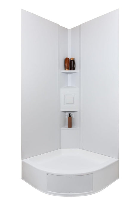 Icon 15227 Neo Angle Shower Surround, 45 Degree Corner