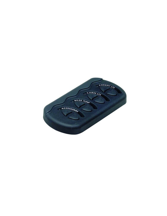 BEP CG2-4W-F Marinco Contour Generation II Sprayproof Switch Panel w/ Fuse(s), Black