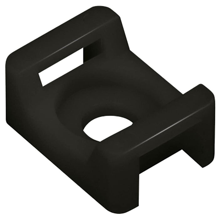 Seachoice 14194 Saddle Mount, Black, #8 Fastener, 10/pk