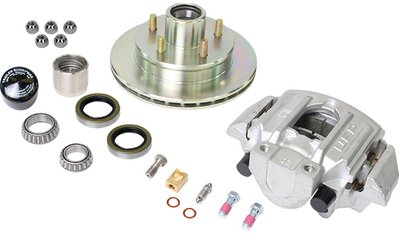 Dexter K71-090-05 UFP Zinc+ Hub, Zinc+ Ventilated Rotor & Aluminum Caliper Kit