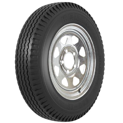 Loadstar Tires 30780 Bias Tire and Wheel (Rim) Assembly 530-12 4 Hole 6 Ply