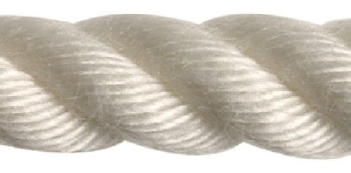 New England Ropes 72301000600 3-Strand Spun Poly 5/16" x 600', White