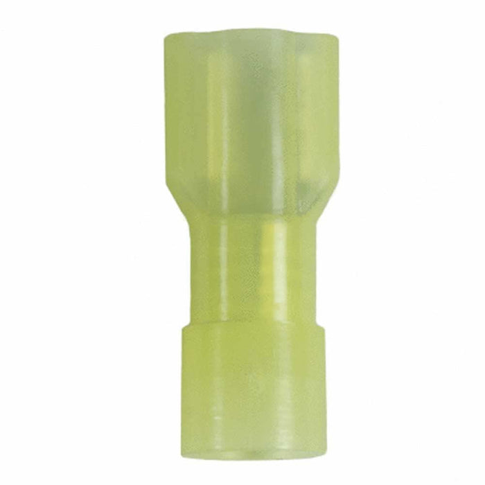 Wirthco 80830 Battery Doctor Yellow Nylon Fully Insulated Quick Disconnects, 12-10 AWG, Female, 5/Pk.