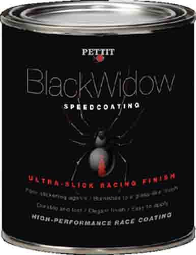 Pettit 1186906 Black Widow Racing Finish, Black Gal., 2/case