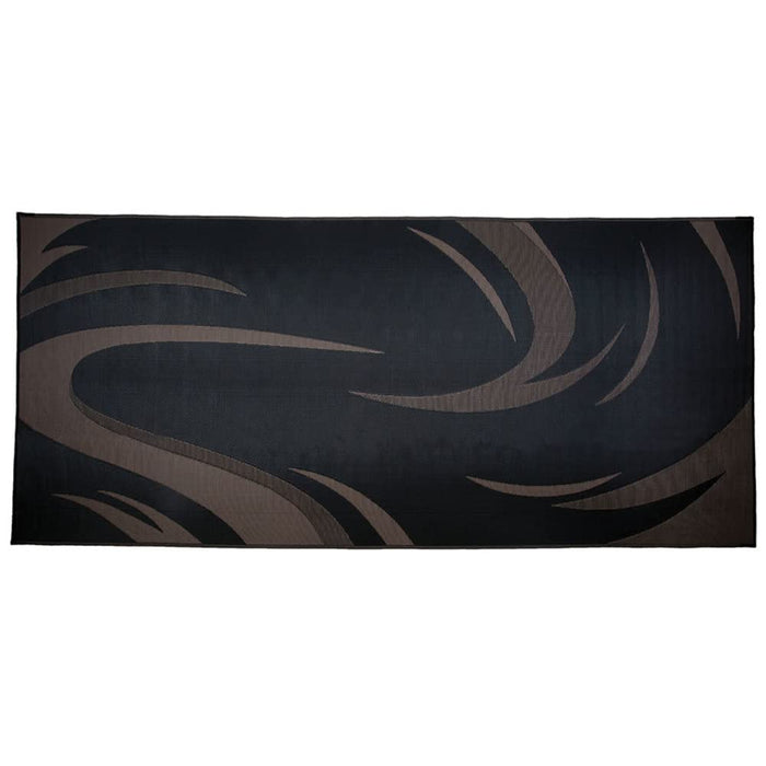 Ming's Mark SD8181 Reversible Mat, Swish, Black/Brown, 8' x 18'
