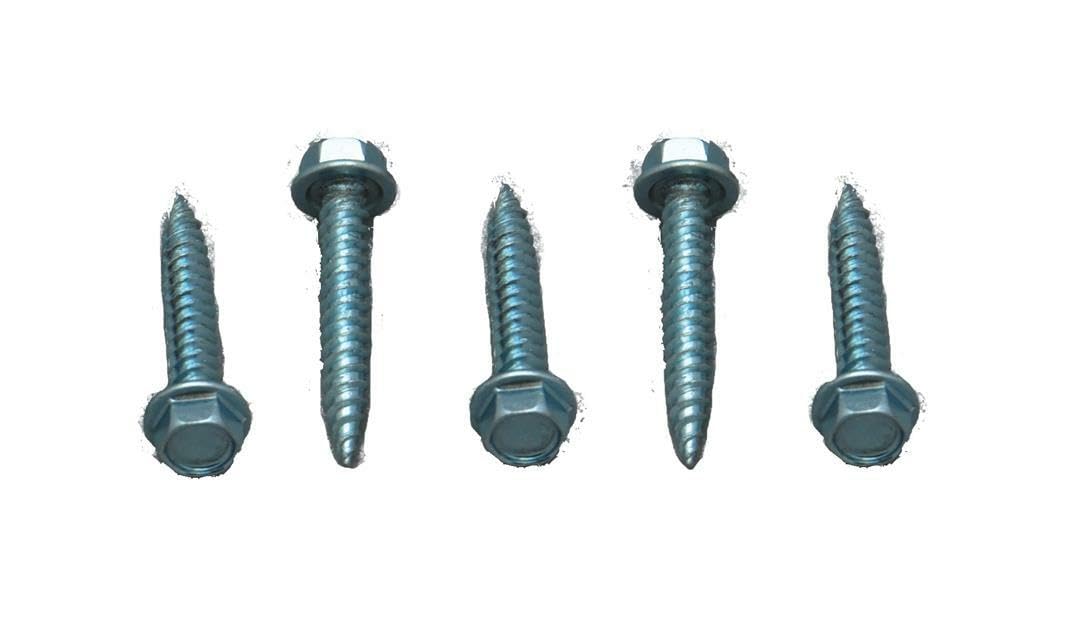 AP Products 012-TR500 8 X 1 Hex Washer Head Screw, 8 x 1, Zinc, 500/pk