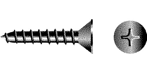 Seachoice SC0638 Phillips Tapping Screws Flat Head, #10 x 1-1/2"
