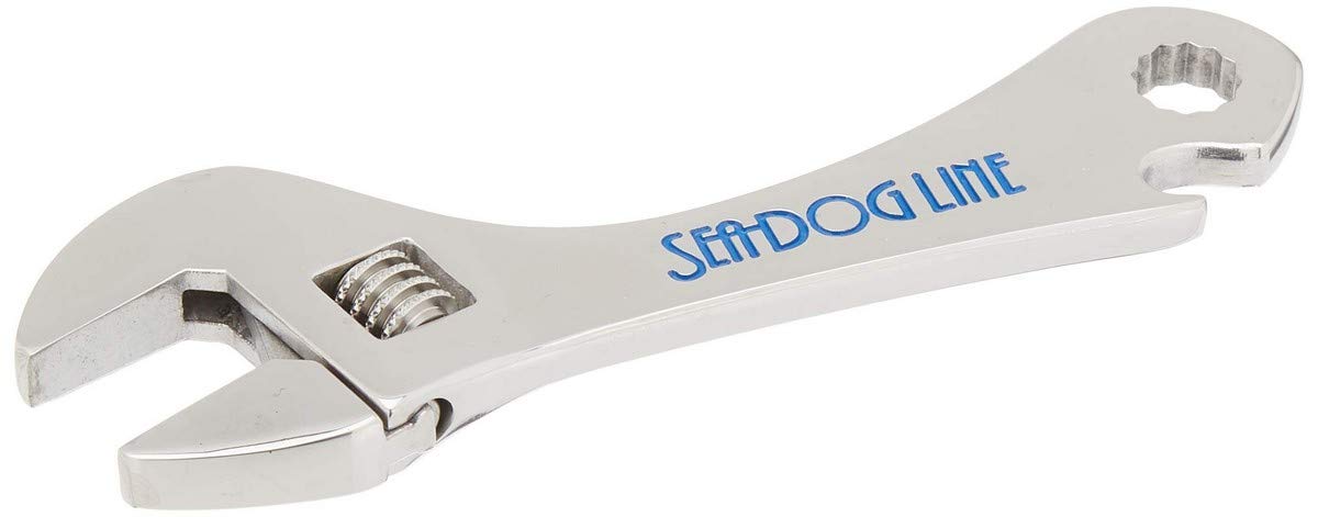 Sea Dog 563255-1 SeaDog Cast 17-4ph Grade Stainless Adjustable Wrench, Includes 1/4" Hex Head & Bottle Opener