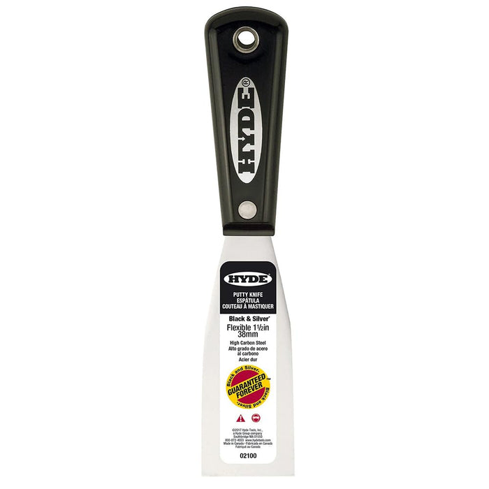 Hyde Tools 2100 Black & Silver Scraper 1.5" Flex