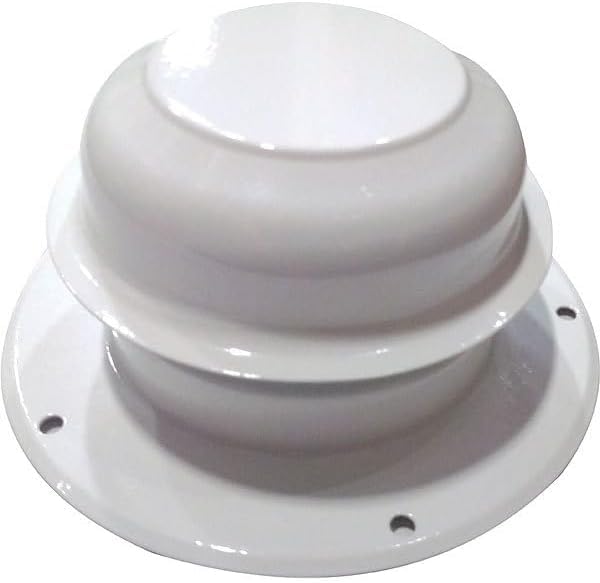 Hengs 10003-C Metal Plumbing Vent, White