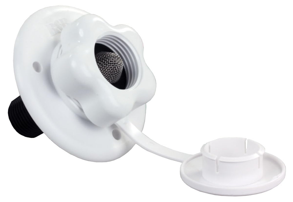 B&B Molders 94216 City Water Fill w/Plastic Check Valve, Polar White